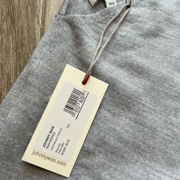 Johnny Was Lightweight Wool & Cashmere-Blend Poncho O/S - Picture 7 of 7